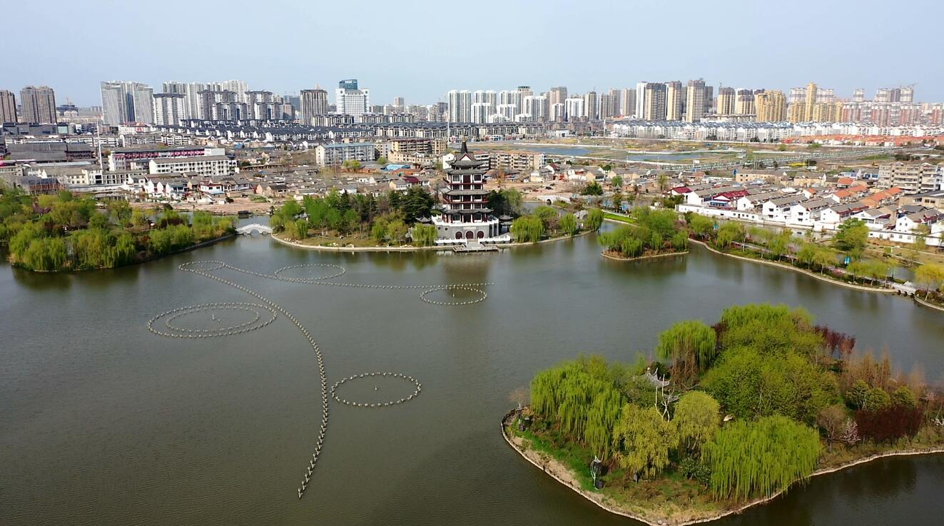 学习强国:江苏淮安区:光影之春 一城水色半城湖